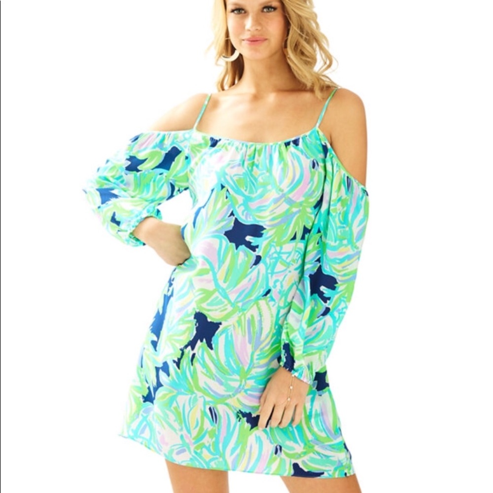 LILLY PULITZER Open Shoulder Dress